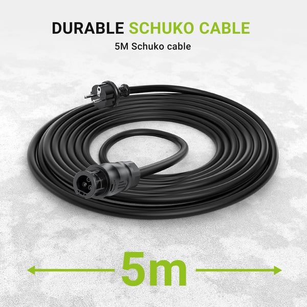 Mikro Inverter, 4 MPPT, Wi-Fi Forbindelse,2000W-AC kabel, 220-240V