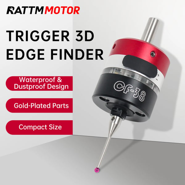 CNC Kantsøger, Positioneringsnøjagtighed ≯0.005, Sikkerhedsslag ±20° (X.Y), Z Retning +2.5mm, Udløbslevetid ≮3 Million, Modelnummer CF-38