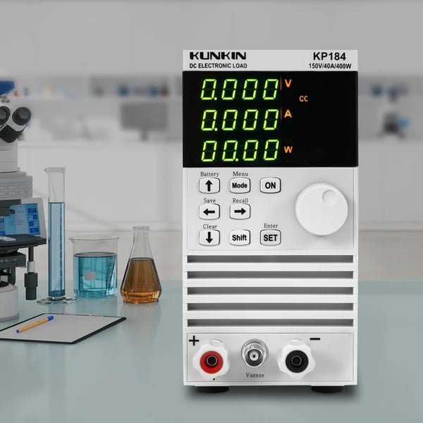 DC Elektronisk Belastningstestare, 0-400W Belastningskraft, 4 Belastningslägen,Blå