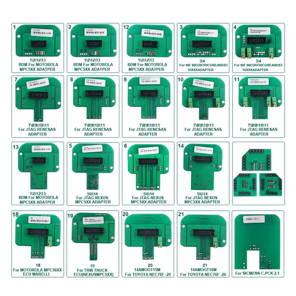 BDM-adaptere, 22-delt sæt, forbedret brugervenlighed,22PCS Adaptere
