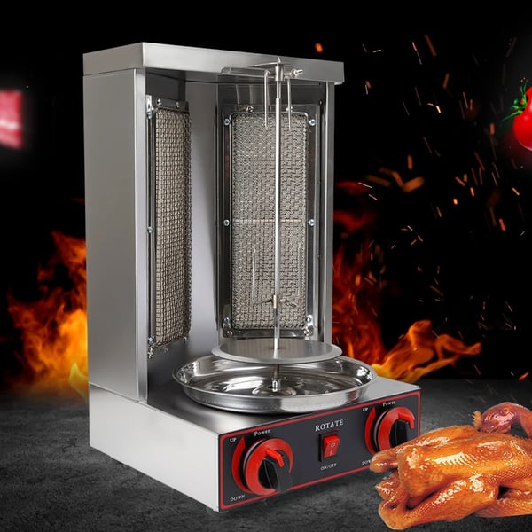 Shawarma-kone, pystysuunnittelu, 3000W teho,hiilenharmaa