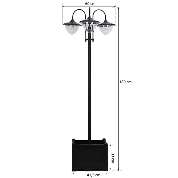 Havehave Solarlampe, 18 LED-lamper, Vandtæt IP44, Kold 6000K,Hvid