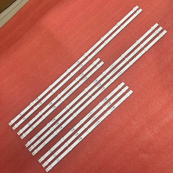 LED Baggrundsbelysningsstrimler, 780 mm længde, 486 mm længde, LED-pærer, DC-strømkilde, dæmpbar