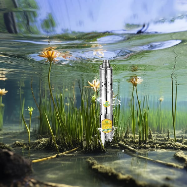 Submersibel Dybbrøndspumpe, 24V Strøm, 370W Kapacitet,Sølv, 24V