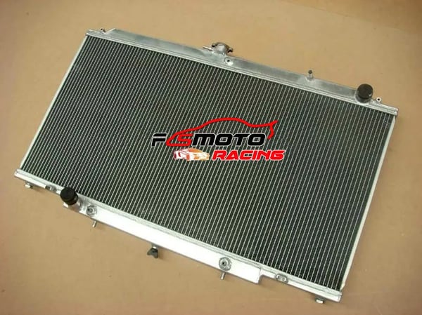 Radiator, Aluminiumkonstruktion, Kerne størrelse: 900mm x 450mm x 52mm, Samlet størrelse: 920mm x 550mm x 60mm, Indløbs-/Udløbsdiameter: 35mm
