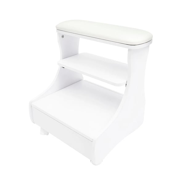 Fodstøtte, Holdbart Design, Nem Mobilitet,HVID