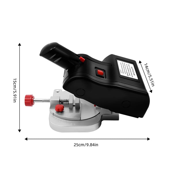 Sähkösirkkeli, 6000 RPM nopeus, säädettävä leikkauskulma,musta, EU