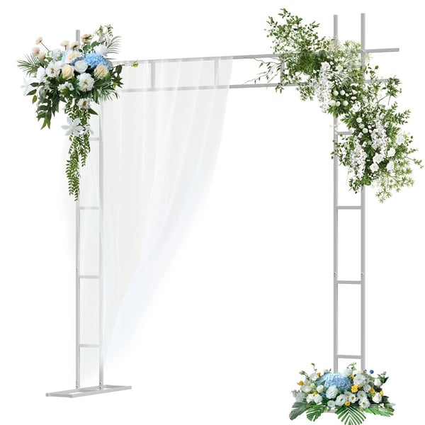 Bryllupsbue, Moderne Chic Design, Alsidig Baggrundsstativ,XXL, Hvid
