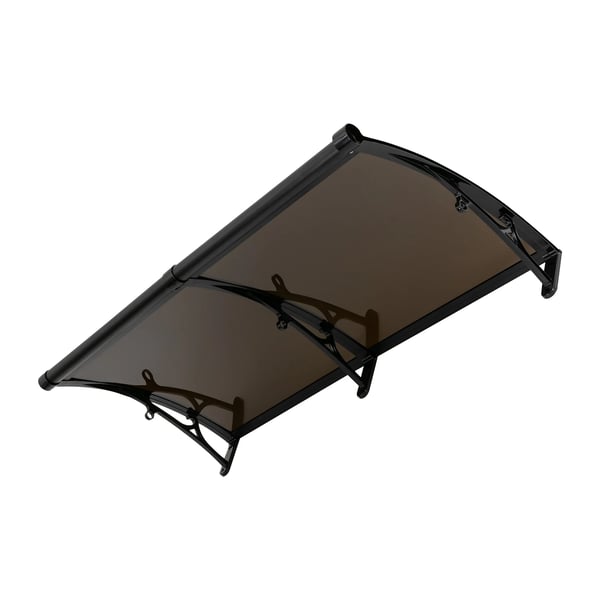 Dørvindueoverdækning, Aluminiumlegering, 120 x 60 cm, Belastningskapacitet 200 kg, Temperaturmodstand -35°C til 120°C