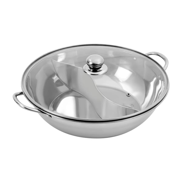 Hot Pot, Rustfrit Stål, Alsidig Madlavningskompatibilitet,sølv