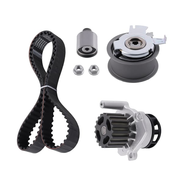 Tandrem og vandpumpe kit, Højkvalitets syntetisk gummi, Standard længde, Kompatibel med flere modeller, Designet til optimal motorydelse