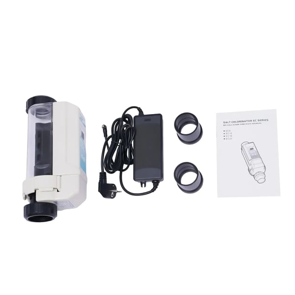 Klorsterilisator Generator, 8G/H Output, Justerbar Klor Concentration, Kompakt Design, Saltvand Kompatibilitet, Holdbar Plastkapsling