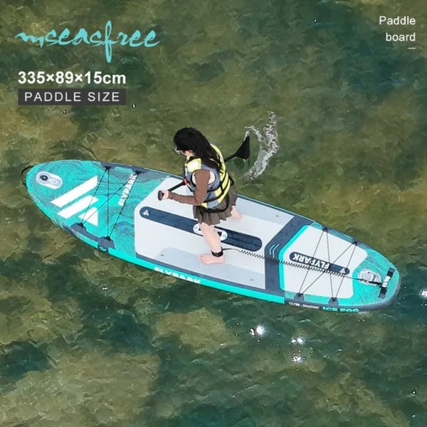 Oppustelig Paddle Board, Bærbart Design, Multi-Brug Funktionalitet,Blå Fed Mand