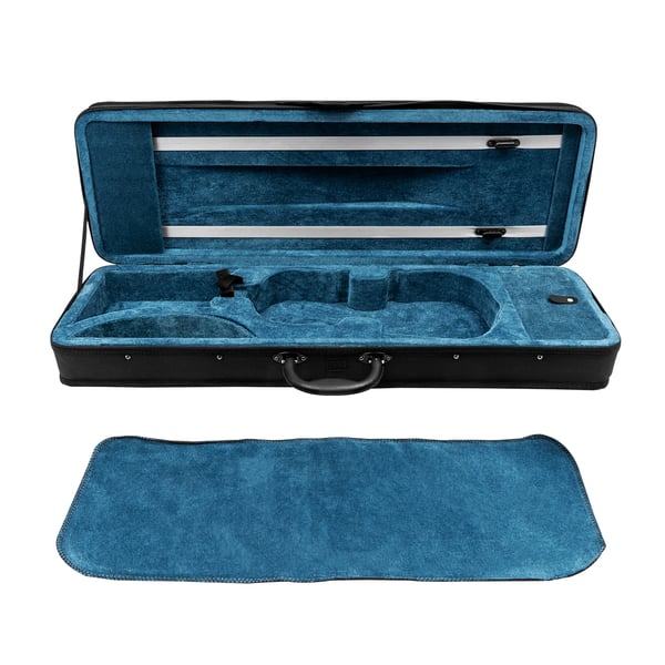 Violinetui, letvægtsdesign, dimensioner 78 x 26 x 12,5 cm, nettovægt 1,7 kg, kompatibilitet med 4/4 violiner, inkluderer skulderremme