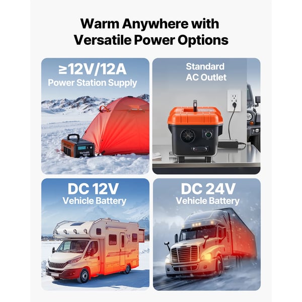 Dieselvarmer, Bærbar Design, Effektiv Opvarmning,8KW