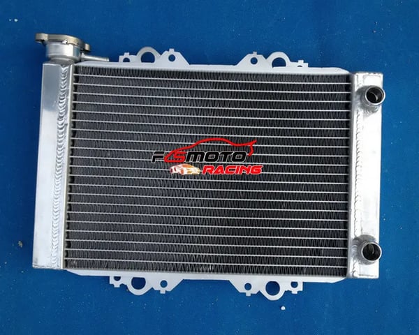 Radiator, Aluminium, Specialtilpasset til KFX450/KFX450R modeller, Forbedret køleeffektivitet, TIG-svejset konstruktion, Spejlpoleret finish