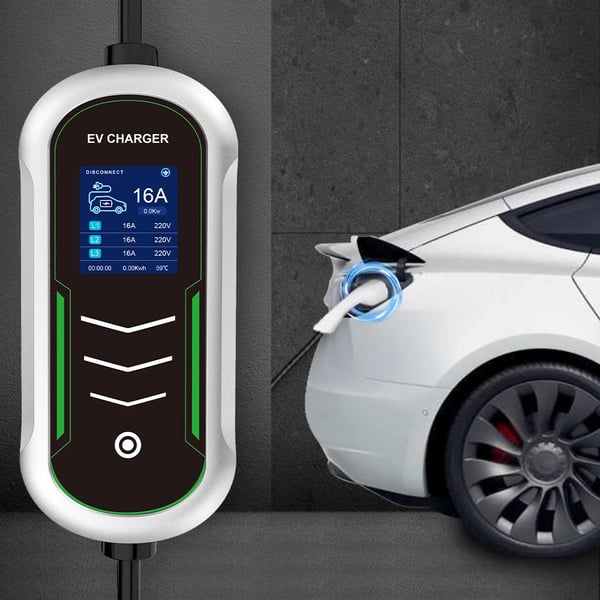 Bærbar EV-lader, 11KW effekt, 5M kabel,11KW 16A 5M, TYPE2
