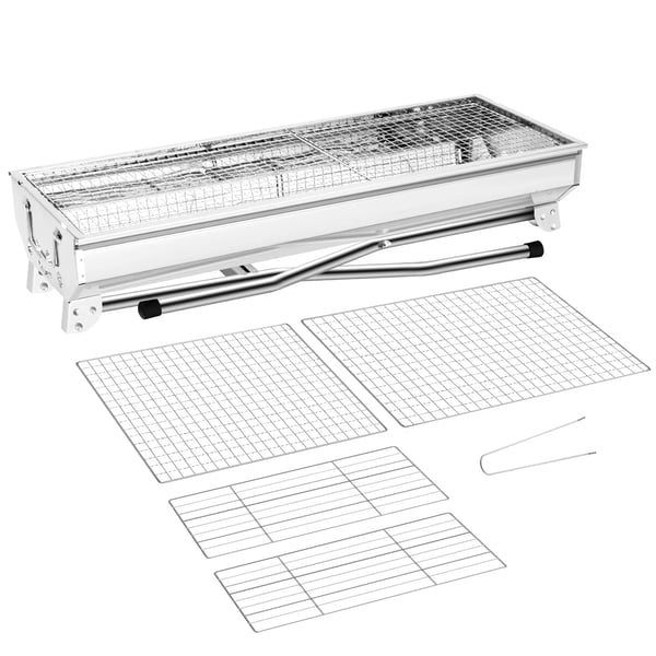 Kolgrill, Fällbar Design, Hållbart Rostfritt Stål,Spis