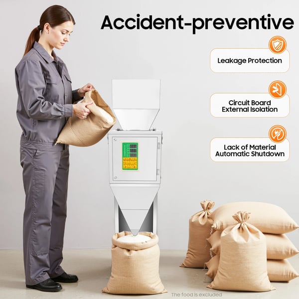 Automatisk Fyllmaskin, 200W Effekt, 220V Spänning, Hastighet 6-15 Påsar/min, Precisionsvikt Fyllare För Spannmål, Kaffe, Ris