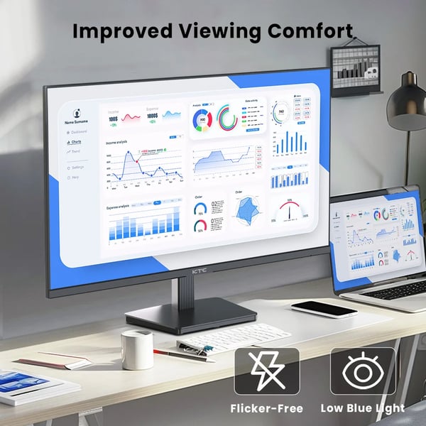 Gaming Monitor, 2560x1440 Opløsning, 100Hz Opdateringsfrekvens,KTC H27T27, EU Stik