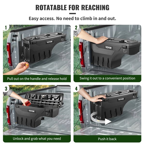 Opbevaringsboks, låsbar design, vejrbestandigt materiale,Chevy Silverado