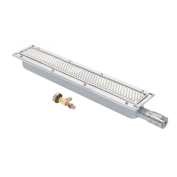 Infrapuna Sivupoltin, Ruostumaton Teräs ja Rauta, 41 cm x 8 cm x 5.8 cm, Noin 0.82 kg, Kaasu Polttoainetyyppi, Monipuolinen Eri Kypsennysmenetelmille