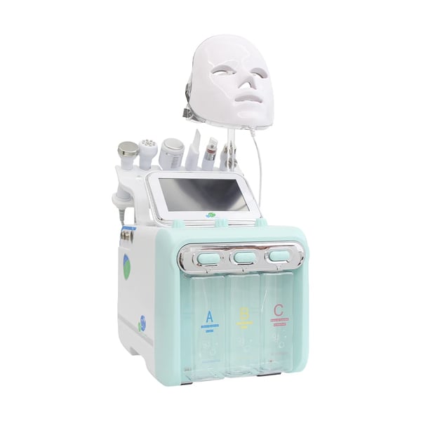 Hydro Dermabrasion -kasvohoitokone, syväpuhdistus, ihon nuorentaminen,7in1 Vihreä