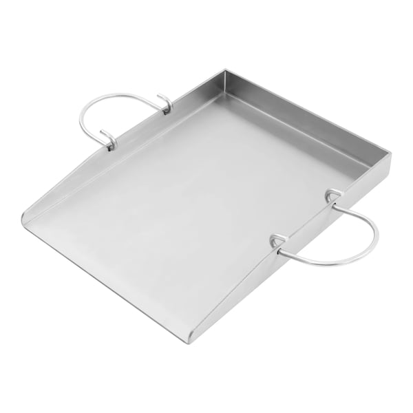 Grillplade, Rustfrit Stål, Varmebestandighed 170℃/338℉,Lys Grå