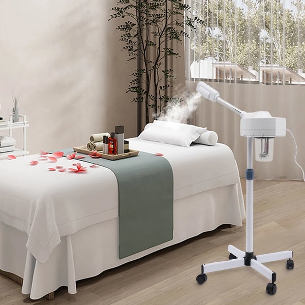 Ansigtsspa, 800W, 220V, Justerbar Ståhøjde 30-40 cm, Nano-Ionisk Dampteknologi, CE Certificeret