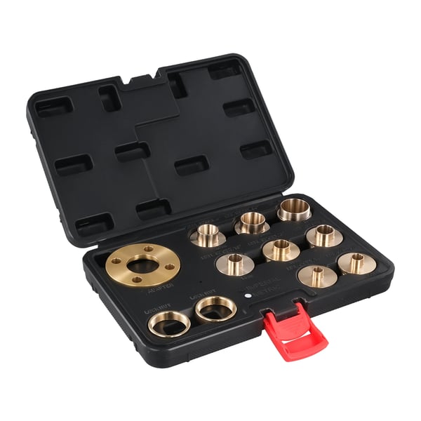 Brass Template Guide Kit, 11-delarsset, Precision Routing, Hållbar Design