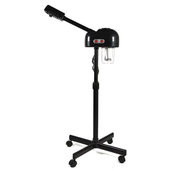 Ansigtsteamersmaskine, 800W effekt, 750 ml tankkapacitet, tågetid 30-50 minutter, varm spraytemperatur 42 ℃, justerbar stanghøjde 30-40 cm