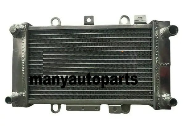 Radiator, Aluminiumkonstruktion, 2,5 KG vægt, kompatibilitet med 2015 Hyosung GV650 Aquila 650, forbedret kølekapacitet, TIG-svejset samling