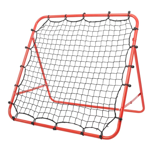 Fodbold Rebound Målnet, Fritstående Design, Holdbar Konstruktion,Rød