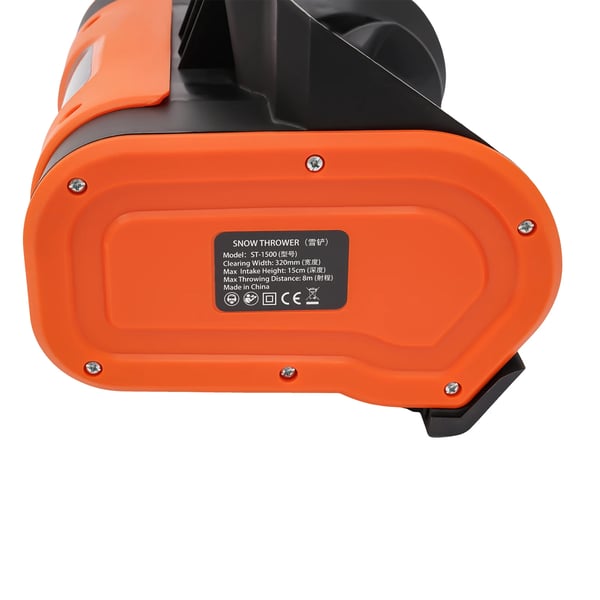 Sne Kastemaskine, 1800W Effekt, Effektiv Rydning,Appelsin, Elektrisk