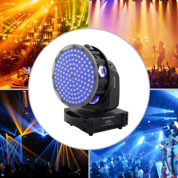 Bevægelseshoved Scene Lys, 150W Effekt, RGBW Farveudgang, IP22 Sikkerhedsvurdering, DMX512 Kontrol, Holdbart Design