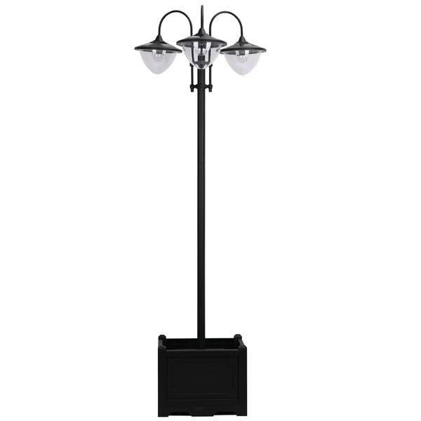 Havehave Solarlampe, 18 LED-lamper, Vandtæt IP44, Kold 6000K,Hvid