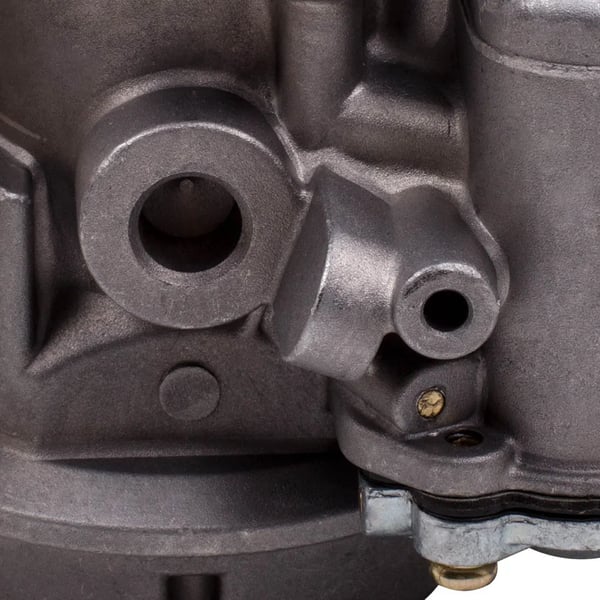 Karburator, Zinklegering, 17 cm Længde, 14 cm Bredde, 13 cm Højde, Passer til Inline 6-Cylindrede Motorer