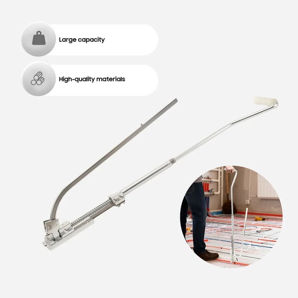 Gulvvarme Tacker, Højstyrke Aluminiumlegering, Holder 55 Nailer, Ergonomisk Designet Håndtag, Letvægts Konstruktion, Kompatibel med Standard Systemer