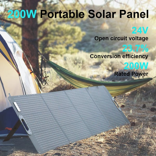 Bærbar Solpanel, 200W Udgang, Fleksibelt Design,SPC200W