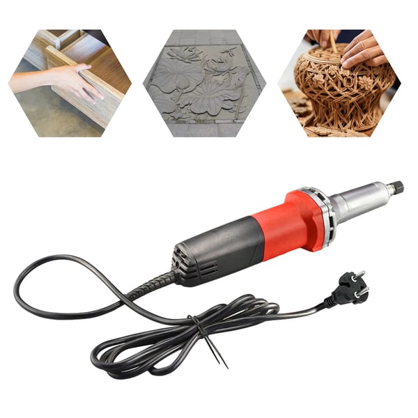 Mini lige sliber, 750W, Ø6 mm hals, 27000 omdr./min, Elektrisk, CE-certificeret