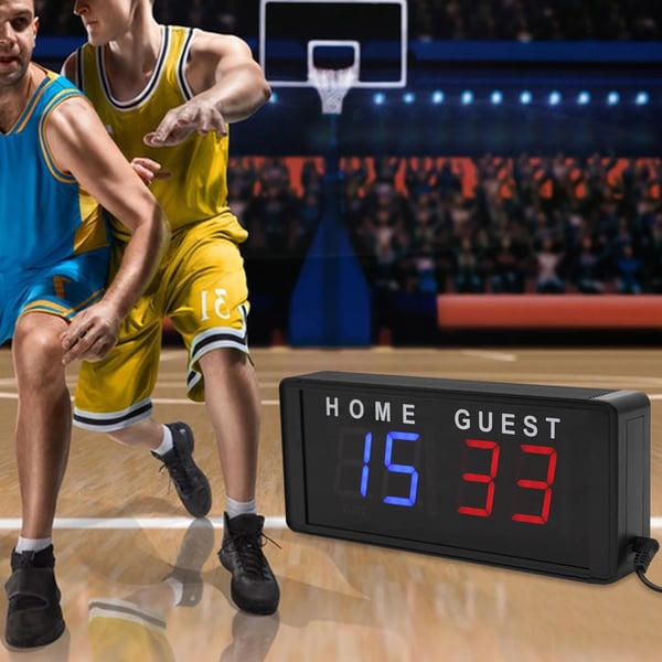 LED Scoreboard, Fjernbetjening, Klar Skærm,sort
