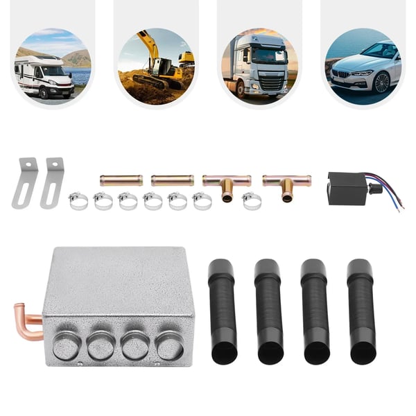 Autoauton Lämmitin, Tehokas Lämpö, Helppo Asennus,HARMAA