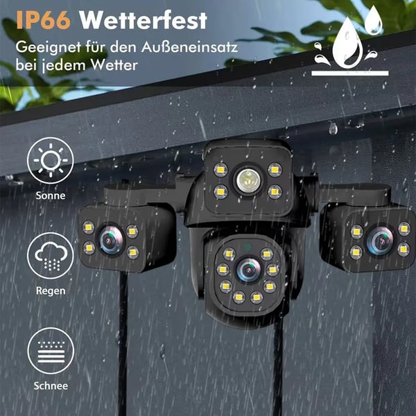 IP Kamera, 15MP, Automatisk Sporing,EU-stik, 8K WIFI Ingen SD-kort