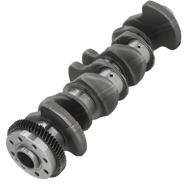 Krankskaft, Stålmateriale, Total længde 459mm, Spindeldiameter 60mm, Stangdiameter 52mm, Kompatibel med OM 651 dieselmotorer