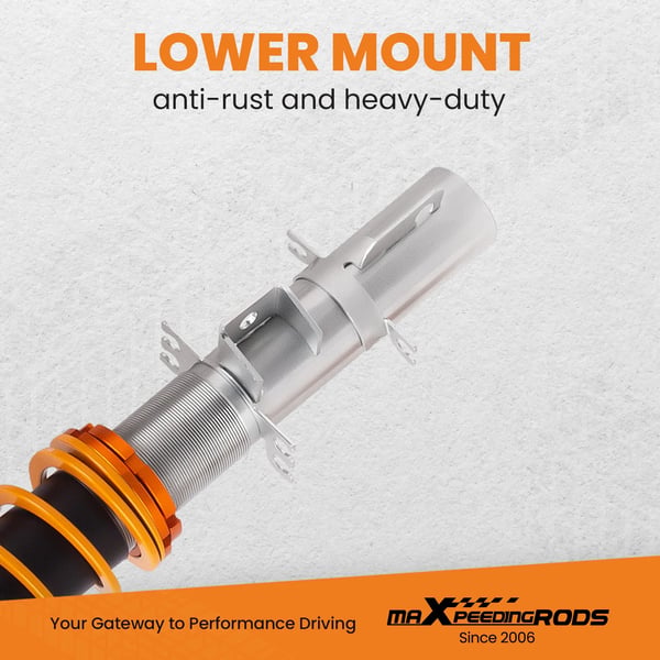 Coilover affjedringskit, 6063 aluminium, justerbar køre højde, til Audi TT Coupe/Roadster, til Seat Leon 1M1, 20 kg vægt