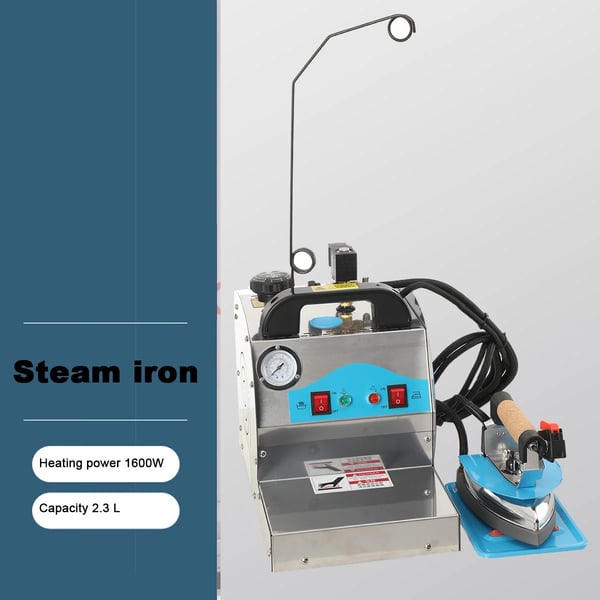 Dampgenerator Strygesystem, Rustfrit Stål Kedel, Justerbar Dampventil, Sikkerhedsfunktioner