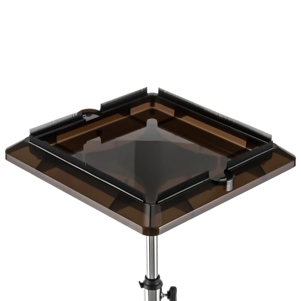 Frisørvogn, ABS-materiale, justerbar højde 70-110 cm, bakke størrelse 40 x 40 cm, 5 hjul, nettovægt 4,23 kg