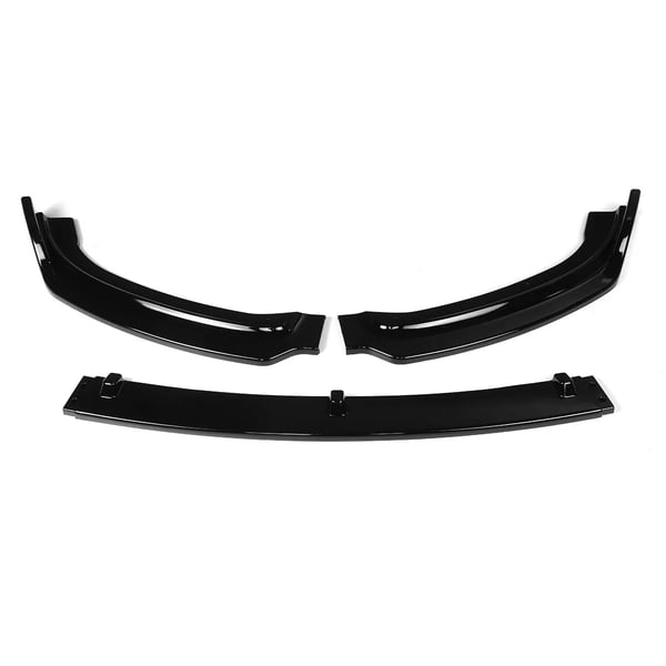 BMW 3 Series F30 F35 Front Bumper Lip Spoiler, Glansfuld Sort Finish, Nem at Installere, Beskytter Originale Bumper