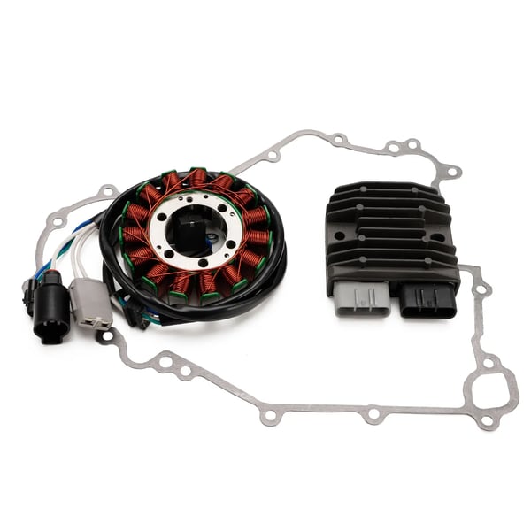 Stator Regulator Rectifier, Højkvalitets ledende materiale, Direkte erstatning, Kompatibel med Kawasaki Teryx KRF800, Forbedret pålidelighed