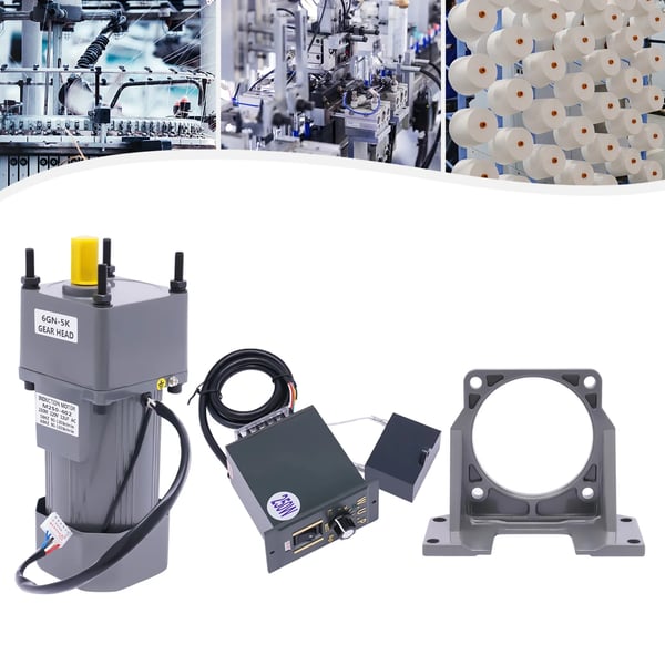 Vaihtomoottori, 220V, 250W, 0-270 RPM, Korkea vääntömomentti, Alumiiniseosrunko